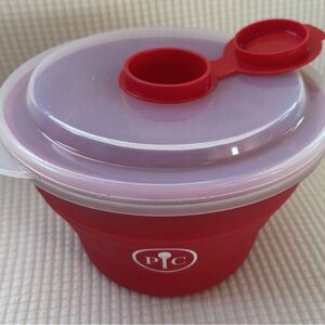 Pampered Chef NEW Popcorn Popper Collapsible Bowl with Lid